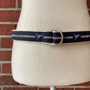 •YRI Canvas Graphic Plainfield C.C Adjustable D Ring Unisex Belt Size XL NWT